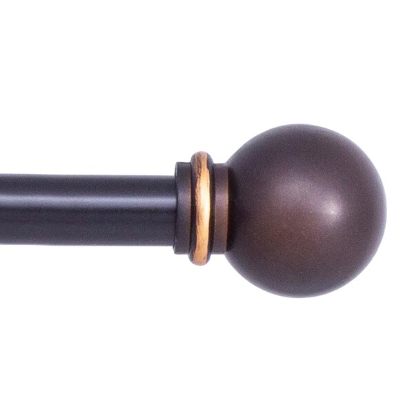 Kenney Mfg Kenney Chelsea 5/8" Standard Decorative Window Curtain Rod, 28-48", Oil Rubbed Bronze KN71700V1 - main
